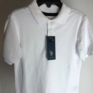 Brand New Short Sleeve Polo Shirt White (XL)